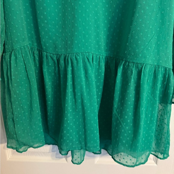 LOFT | Emerald Textured Mini Dress - Picture 4 of 6